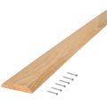 M-D Flat Threshold, 36 in L, 3 in W, Hardwood, Wood Grain 11924